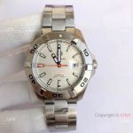 Wholesale Copy Tag Heuer Aquaracer Calibre 5 Watch Silver and White